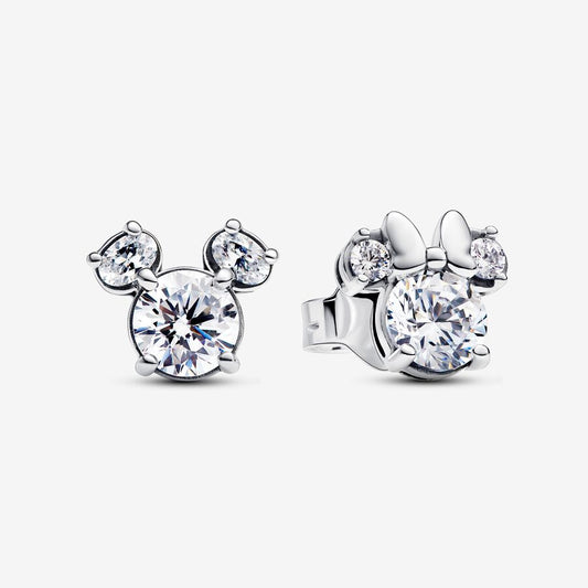 Brincos Stud Disney Mickey Mouse e Minnie Mouse