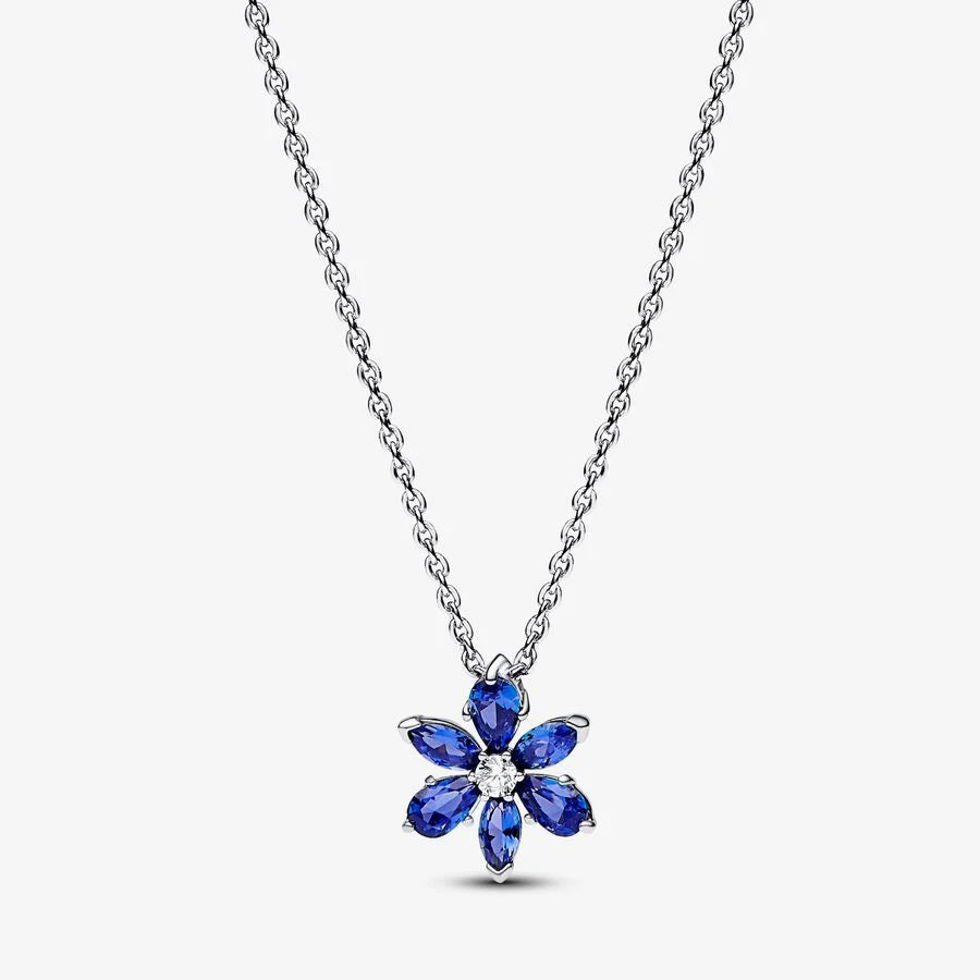 Colar Pendente Herbário Azul