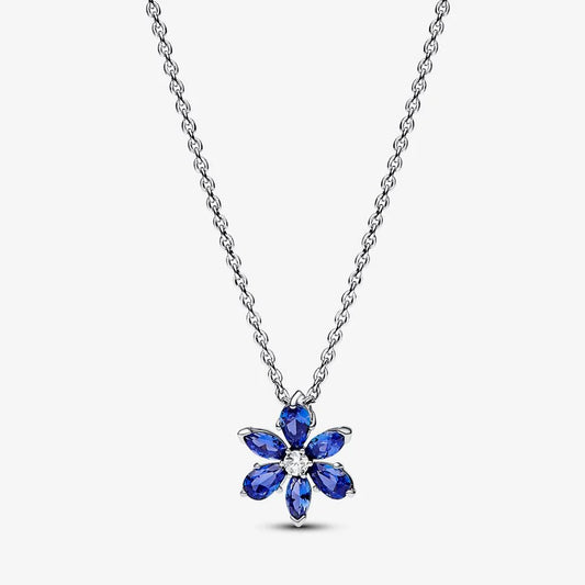 Colar Pendente Herbário Azul