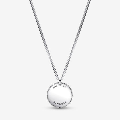 Colar Pendente Redondo Pavé Pandora Timeless
