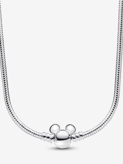 Colar Corrente Snake Mickey Disney Prata