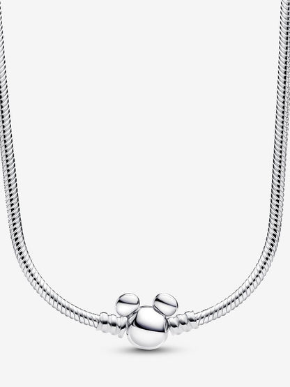 Colar Corrente Snake Mickey Disney Prata