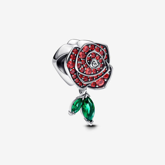 Conta Rosa brilhante em flor